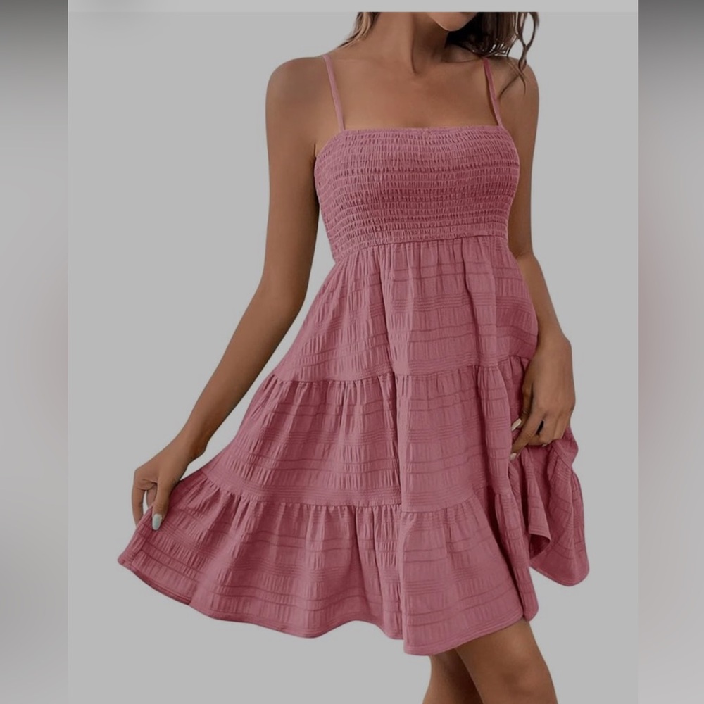 Pink Tiered Women's dress size Small